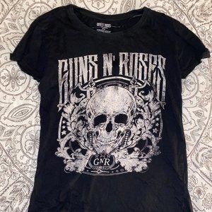 trendy guns n' roses graphic tee